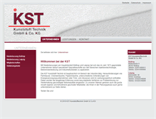 Tablet Screenshot of kst-kunststofftechnik.de